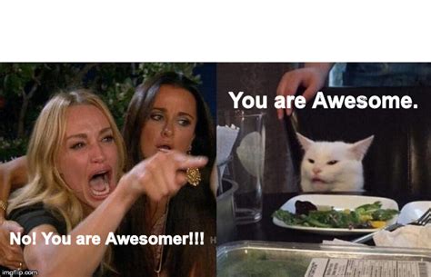 I'm not a mega fan of memes, but these have intrigued me. No! You are Awesomer!!! - Imgflip
