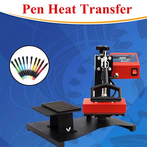 110v 6pcs Station Digital Pen Heat Press Machine For Ball Point