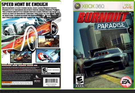 Burnout Paradise Xbox 360 Box Art Cover By Vidboy10