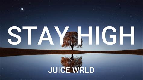 Juice Wrld Stay High Lyrics Video Youtube