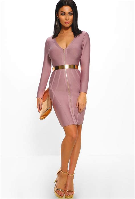 Millionaire Rose Gold Sequin Maxi Dress Pink Boutique Uk