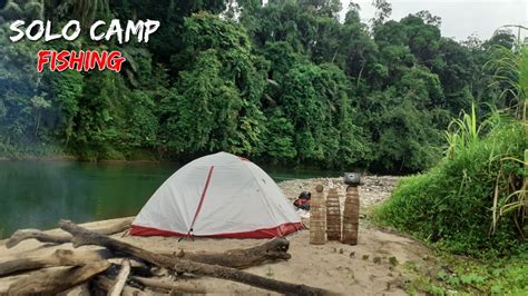 Solo Camp Fishing Bermalam Pinggir Sungai Di Hutan Bushcraft Indonesia