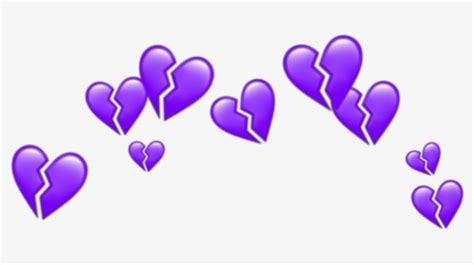 Twin Emoji Png Purple Hearts Heart Purpleheart Crown Purple Heart