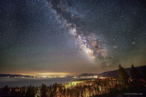 The Milky Way Over The West Shore Of Lake Tahoe