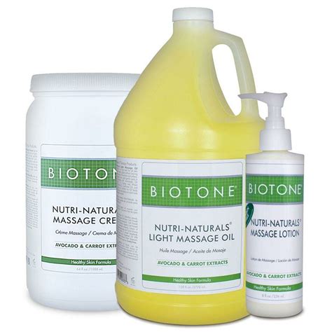 Biotone Nutri Naturals Massage Creme Lotion Or Oil Chiro1source
