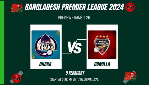 Bpl 2024 Match 26 Durdanto Dhaka Vs Comilla Victorians Preview Pitch