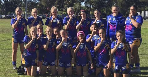 Muswellbrook Ramettes Under 14 Womens Tackle Side One Win Away From