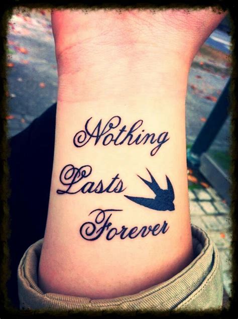 We found one dictionary with english definitions that includes the word nothing lasts. Pin by Fashion Style Beauty 💋 on Quotes | Tattoo quotes, Funny tattoo quotes, Quote tattoos girls