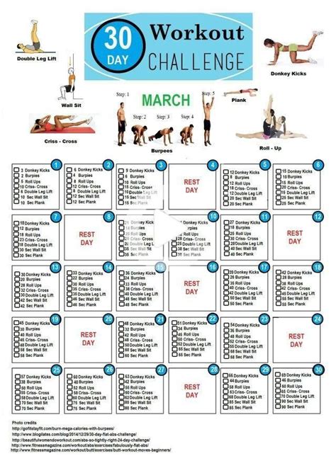 Full Body 30 Day Challenge Workout Challenge 30 Day Workout