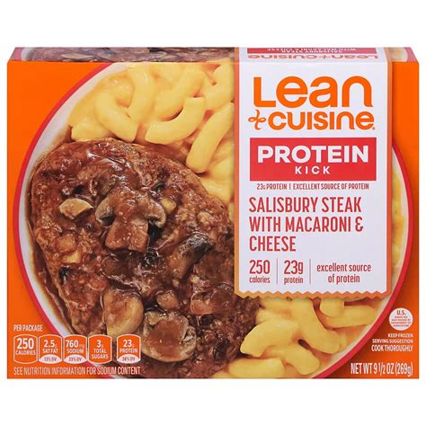 Lean Cuisine Protein Kick Salisbury Steak With Macaroni And Cheese Shop
