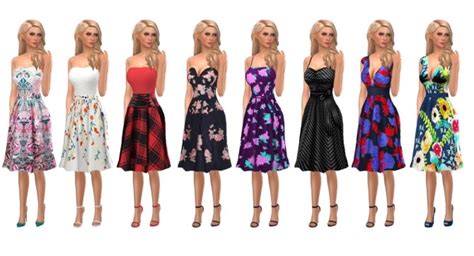 Flared Sundress At Sims4sue Sims 4 Updates