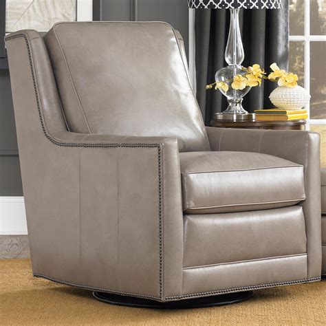 Smith Brothers Accent Chairs And Ottomans Sb Transitional Swivel Glider