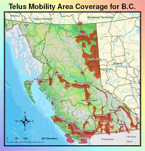 Telus Coverage Map Canada Transborder Media
