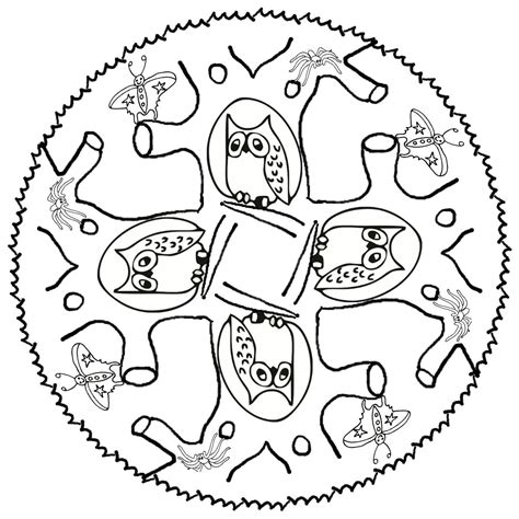 Kostenlose tier ausmalbilder und malvorlagen. Mandala Tiere | Ausmalbilder Tiere Eule Spinne Krabbe Maus ...