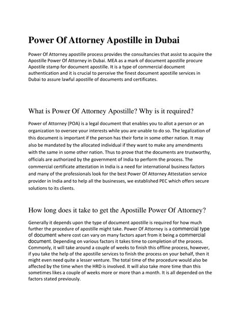 Ppt Power Of Attorney Apostille In Dubai Powerpoint Presentation Free Download Id10626864