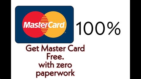 Get Mastercard Free Witg Simple Process Youtube