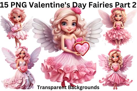 15 Png Valentines Day Fairies Part 2 Graphic By Imagination Station