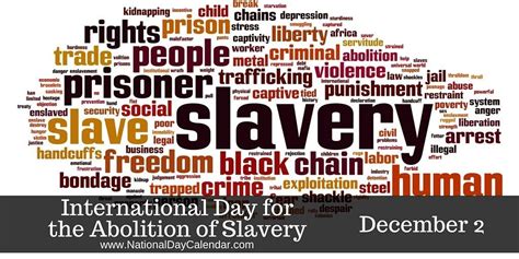 International Day For The Abolition Of Slavery 2018 403 Million