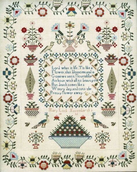 Mary Lock 1832 Cross Stitch Pattern By Hands Across The Sea Samplers