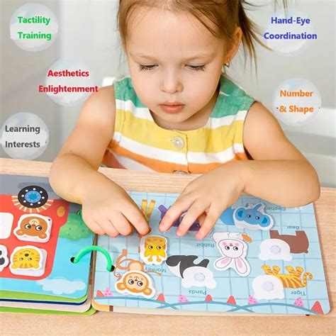 Montessori Busy Book Arithmetic Book Toy For Toddler Preschoolers Pre