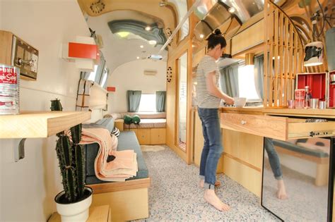 Photo 10 Of 15 In An Old Airstream Is Transformed Into A Midcentury