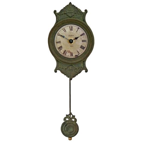 Antique Style Grey Pendulum Wall Clock Fizzy Fox Ripley