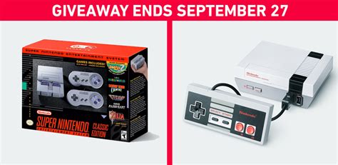 Giveaway Nintendo Snes And Nes Classic Edition