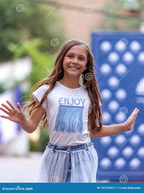 Odessa Ukraine Circa 2020 Children`s Fashion Show Presentation Of