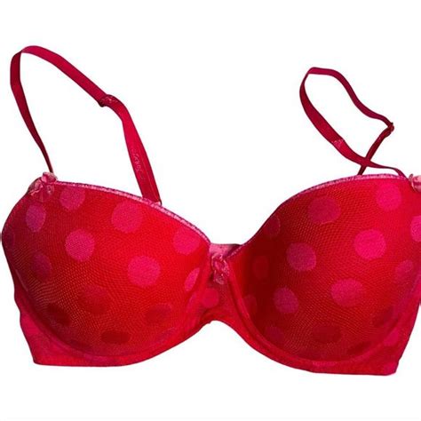 Betsey Johnson Intimates And Sleepwear Betsey Johnson Nwot Pink Polka Dot Bra 34d Poshmark