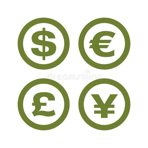 Set Currency Money Sign Logo Template Illustration Design Vector Eps