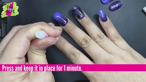 How To Apply Press On Nails Using Glue Youtube