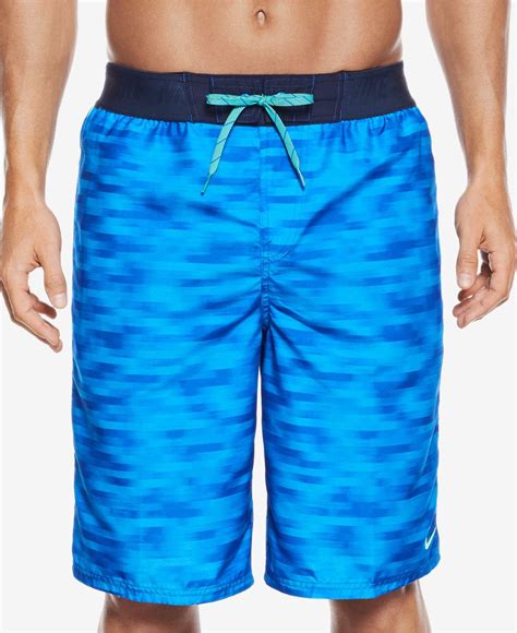 Lyst Nike Mens Flux Drawstring Swim Trunks In Blue For Men
