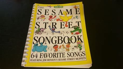 The Sesame Street Songbook Vintage 1992 Spiral Bound Sheet Music Henson