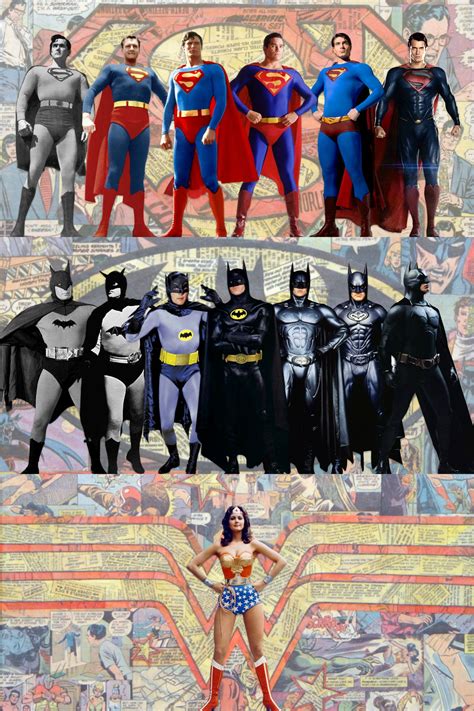 History Of Live Action Batman Superman And Wonder Woman
