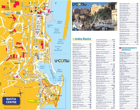 Bastia City Centre Map