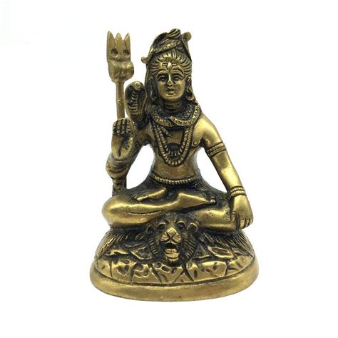 Handcrafted Brass India God Lord Shiva Siva Holding Trishul Etsy Statue Lord Shiva God Shiva