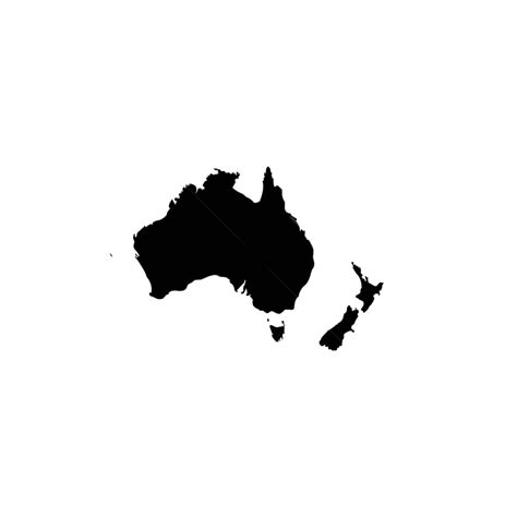 Australia City Silhouette Vector Png Australia Map Icon Vector