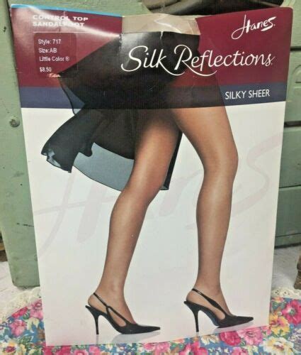 new hanes silk reflections silky sheer control top 717 ab little color pantyhose 12036121239 ebay