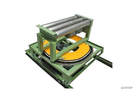 Turntable Conveyor 0° 360° Roller Conveyor On Carriage Contact