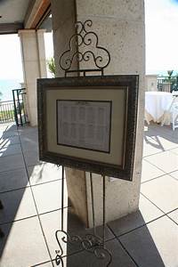 Framed Seating Chart On Easel Seating Charts Frame Seating