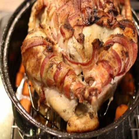 incredible bacon wrapped turkey