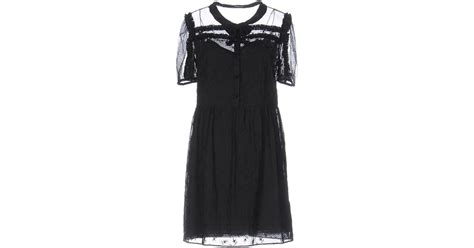 Saint Laurent Tulle Short Dress In Black Save 83 Lyst
