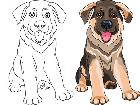 Dibujos Para Colorear De Perros Cachorros Para Imprimir Para Colorear