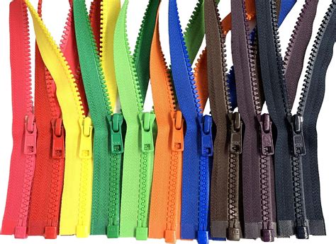 Assorted Colors Ykk 5 Vislon Separating Jacket Zippers For Sewing Coat