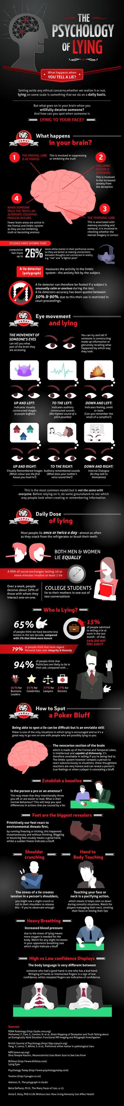 This Infographic Takes A Look At What Happens In Our Brains When We Lie