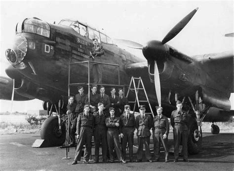 Avro Lancaster And Crew Ca 1944 Wwii Aircraft Military Aircraft