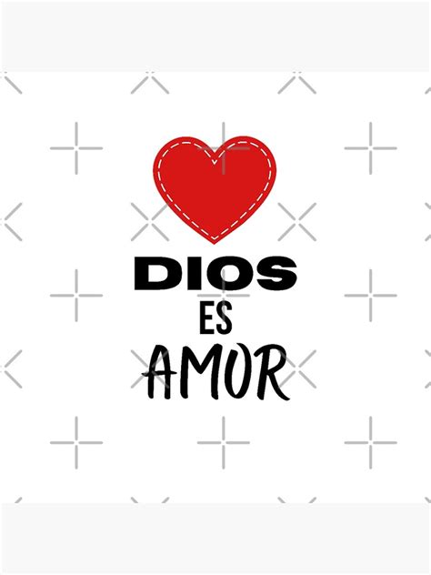 Póster Dios Es Amor 1 Juan 48 De Fe En Cristo Redbubble