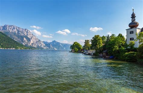 Summer Traunsee Lake Gmunden Austria Stock Image Image Of Rocky