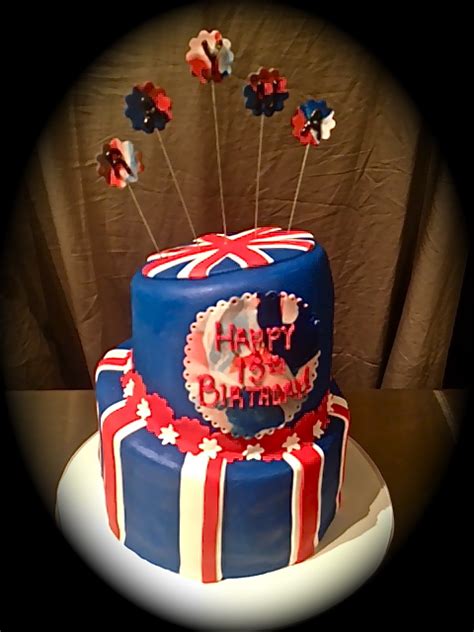 Maybe you would like to learn more about one of these? Sweet T's Cake Design: British Flag Topsy Turvy 2 tier ...