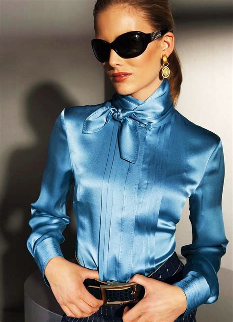 blue satin blouse satin blouses